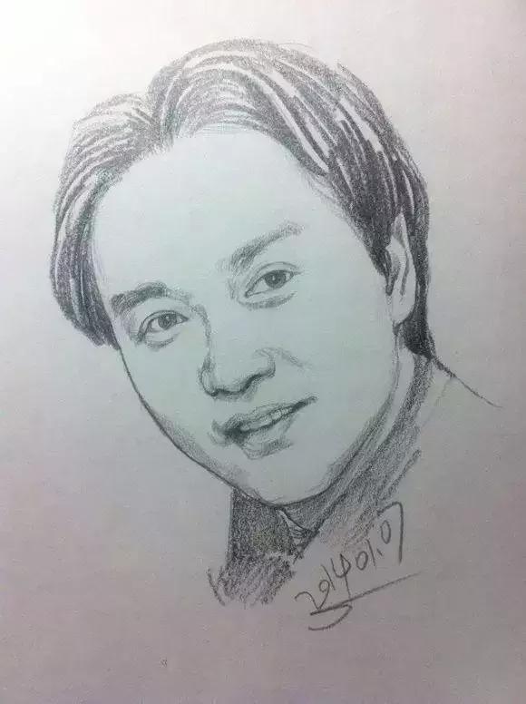 人物速写肖像画,速写是看一眼就能画出来的吗