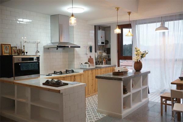 用水泥砌橱柜,用粘土捏一个好看的柜子