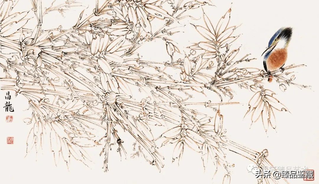 谭昌龙工笔画作品欣赏,年画作品创意画牛年