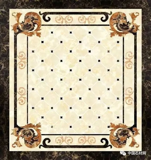 卫生间花洒水刀拼花效果图,水刀拼花图案效果图