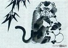 国画猴子有多少画法,国画猴子教学