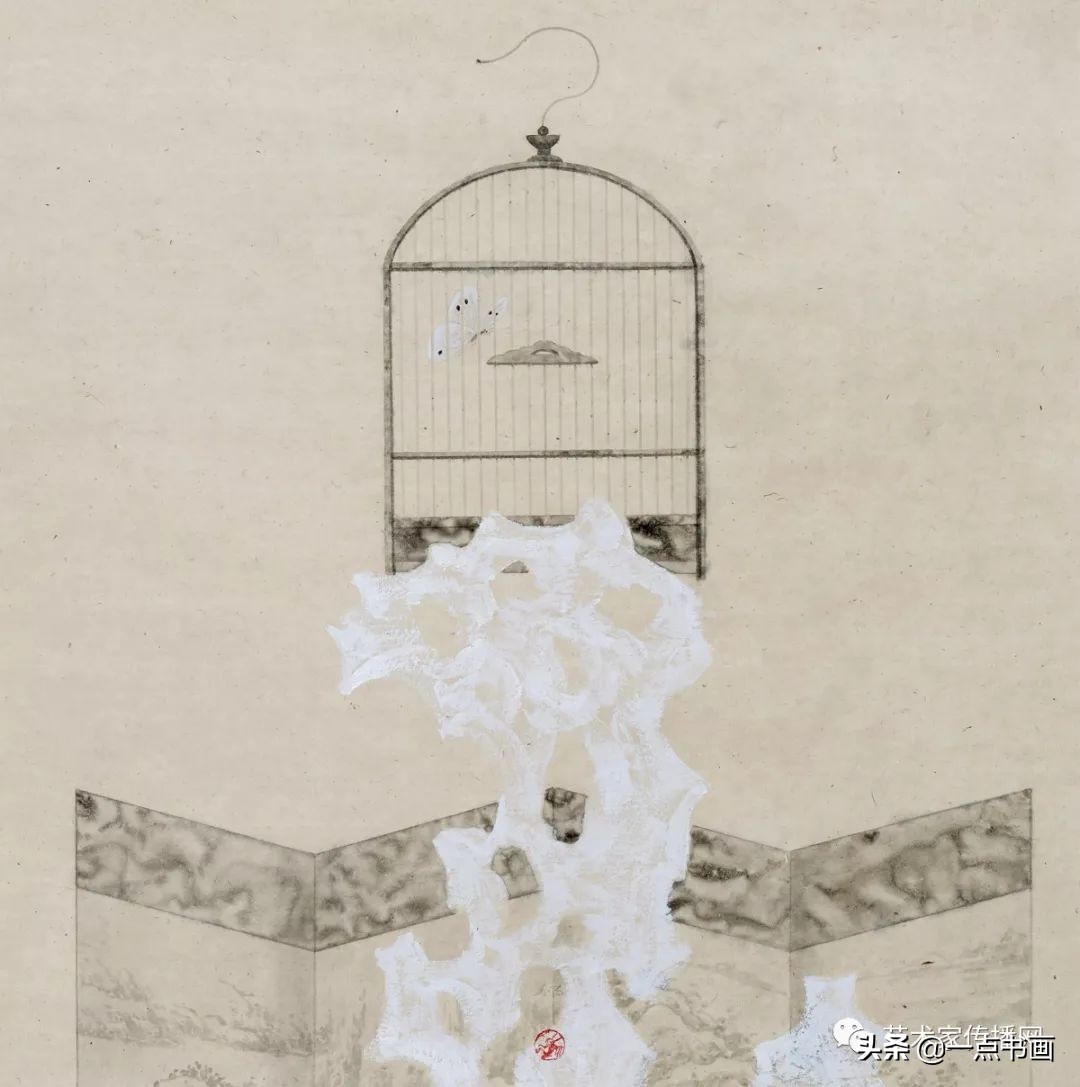 这位画家喜欢画鸟笼子，啥意思？