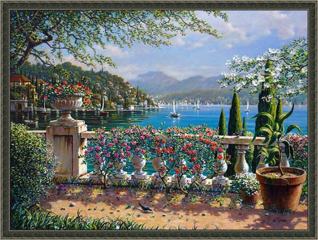 精美绝伦的世界顶级的风景油画,诗情画意的山水油画方形