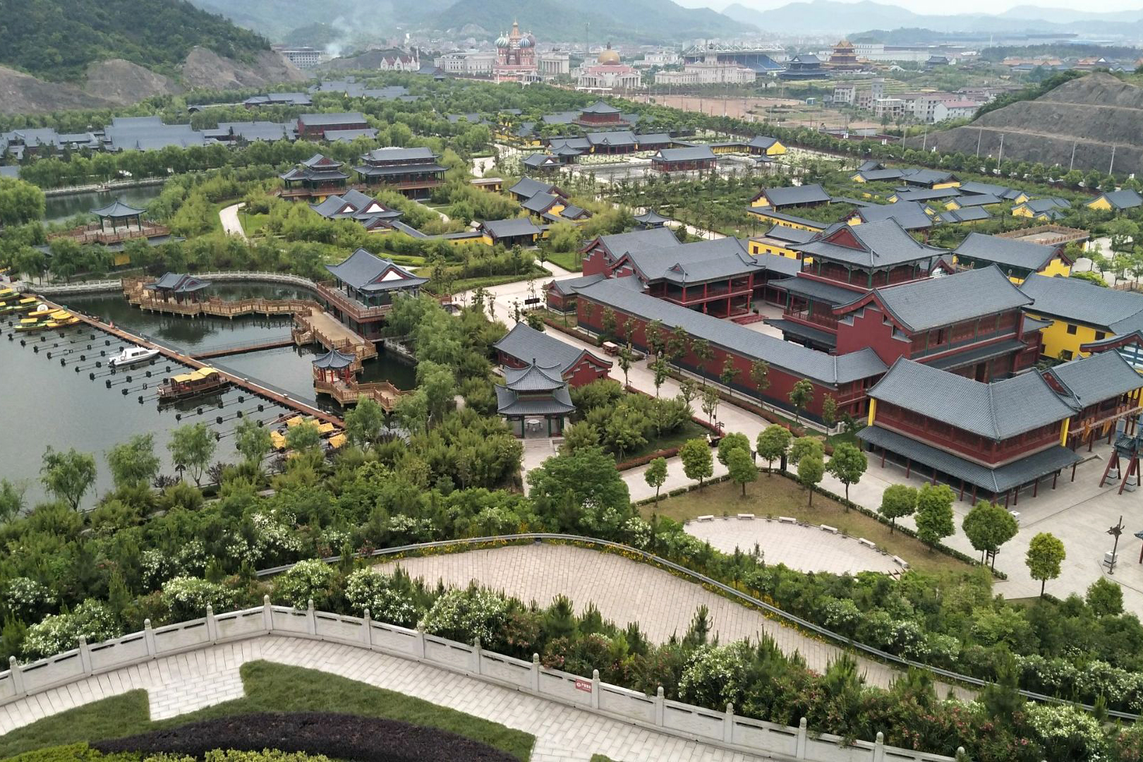 中国好莱坞横店影视城全景大扫描,著名横店影视城