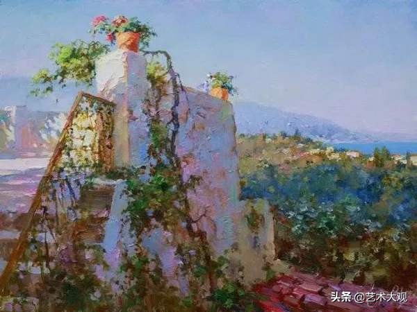 俄罗斯画家风景油画作品选集,尤里奥布霍夫人物画