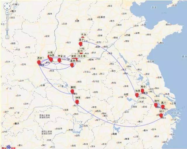 古代诗人一生到过的地方,古代诗人旅行足迹地图