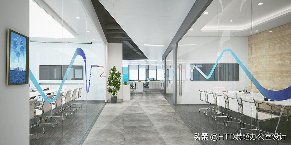 项目｜简约与色彩，国际物流服务商美设国际总部办公室设计装修