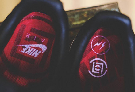 clot陈冠希三方联名鞋面 (clot陈冠希联名暗纹丝绸)