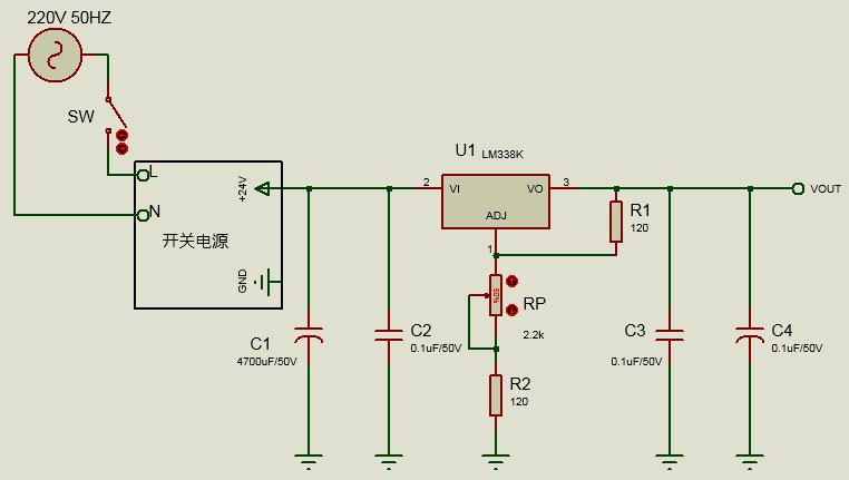 简单制作可调电压电路电位器,可调直流稳压电源电位器选择
