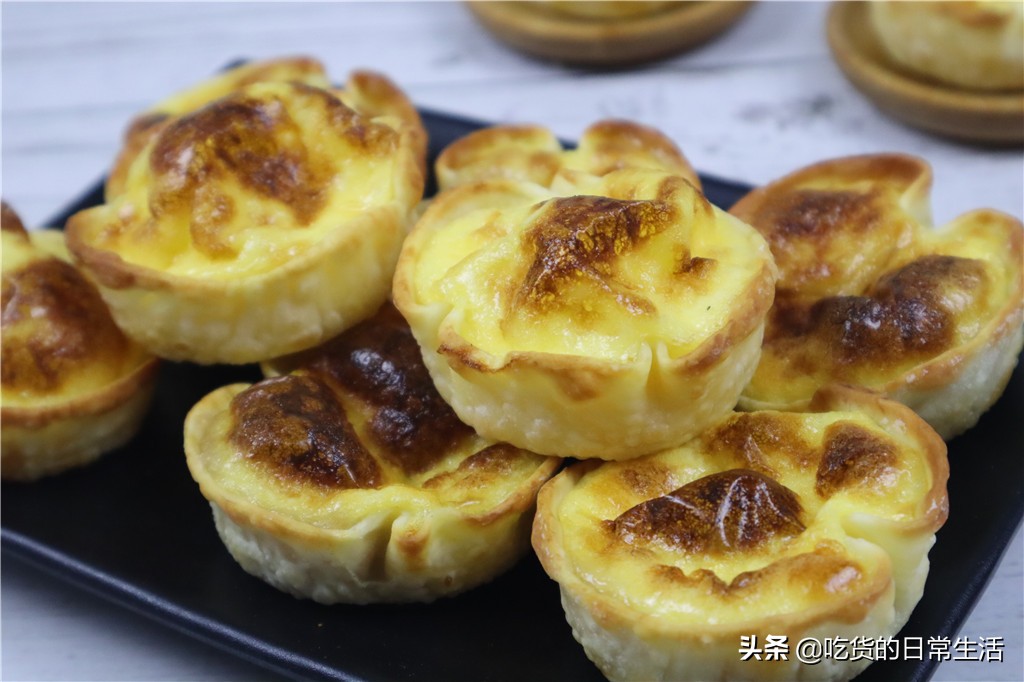 自制蛋挞底部很软,最最简单的蛋挞制作味道堪比kfc