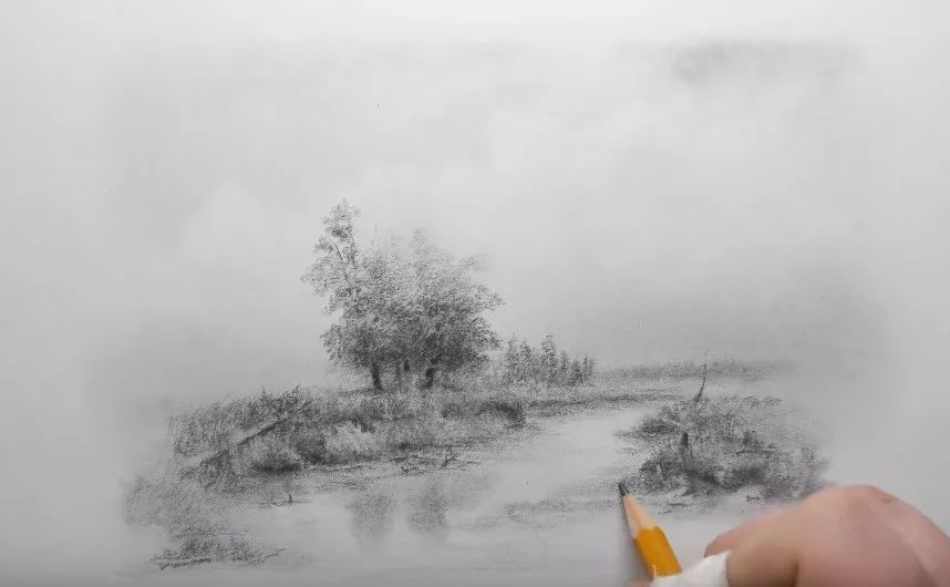 素描风景画基础教学,素描画法风景基础教程