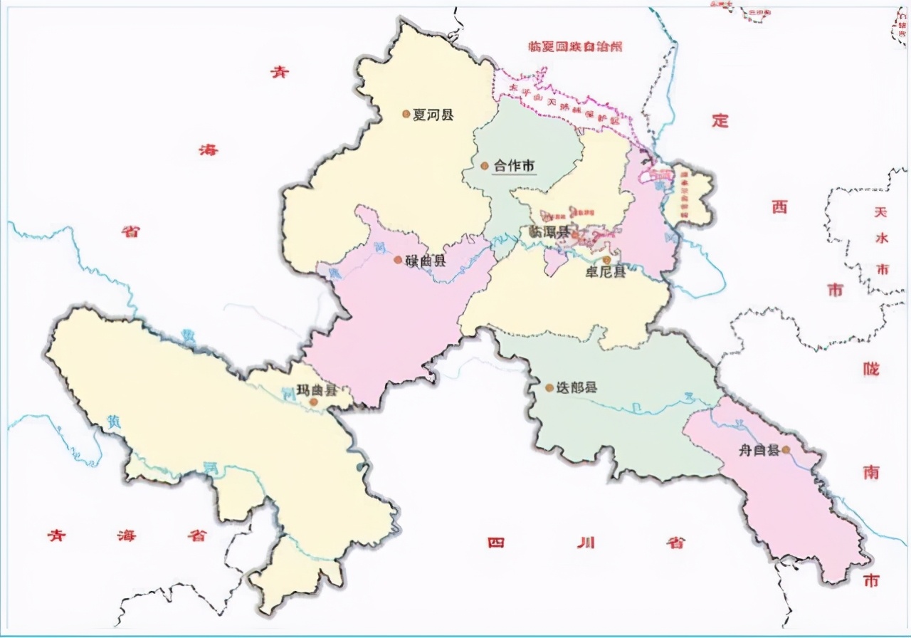 中国国家地理甘南,甘南藏族自治州概况