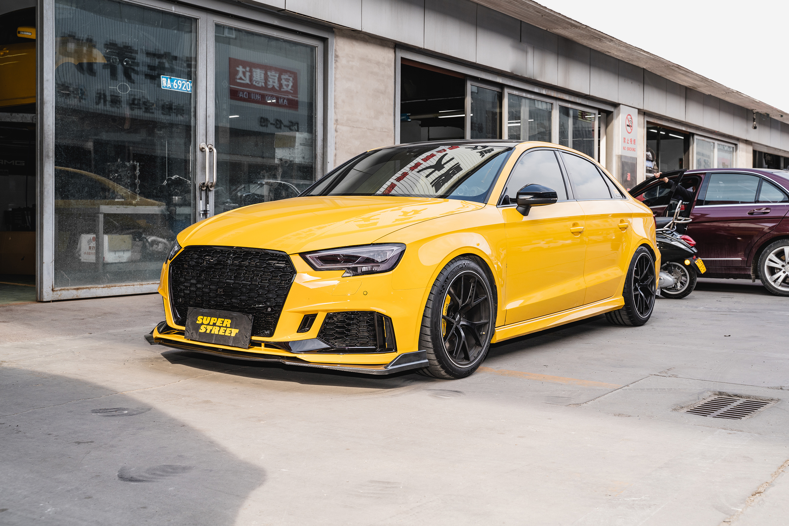 奥迪S3拆掉BILSTEINB16，换上KWV3绞牙避震，只想更舒适。