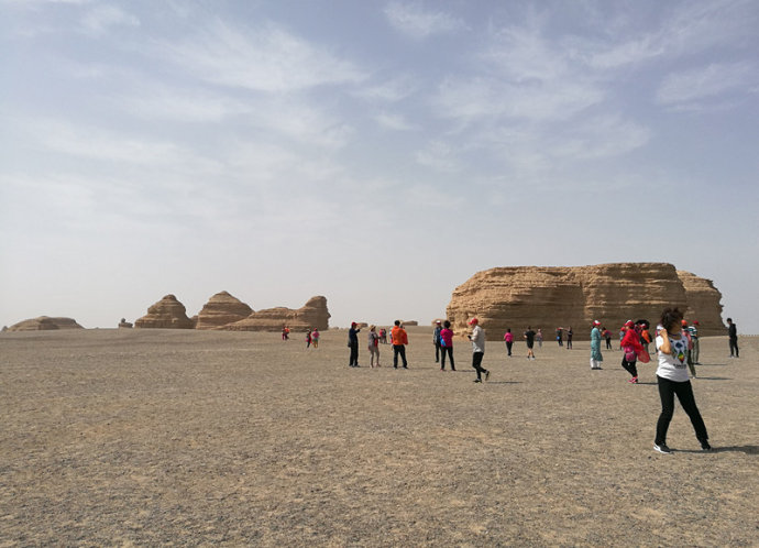 敦煌雅丹魔鬼城景观,大西北七彩丹霞地貌风景绝美震撼