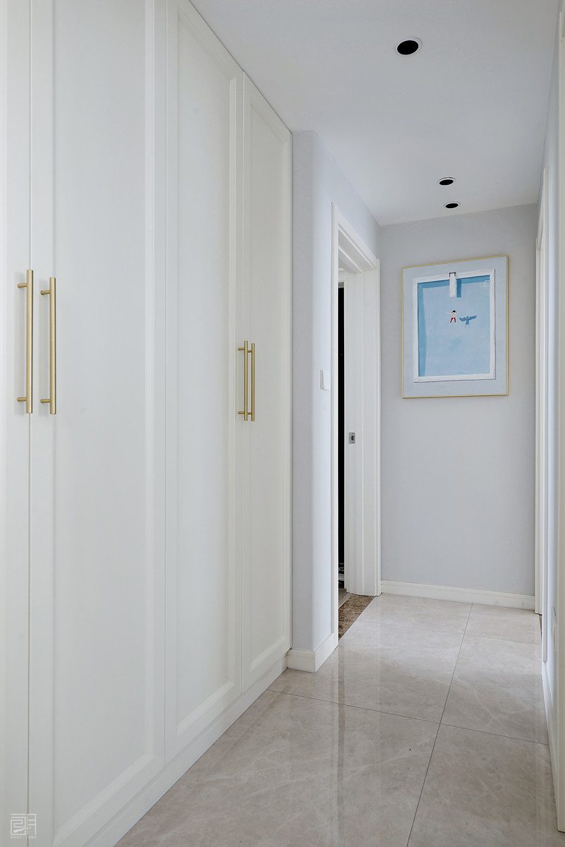 135平方米美式3房2厅精装修效果图,110平的美式风格三居清新优雅