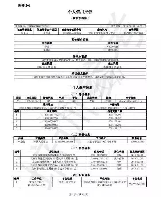 个人征信报告简要版和详细版,如何读懂个人征信报告电子版