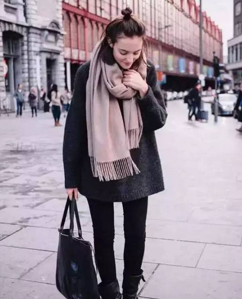 lv黑灰色双面羊绒围巾,围巾双面羊绒大衣