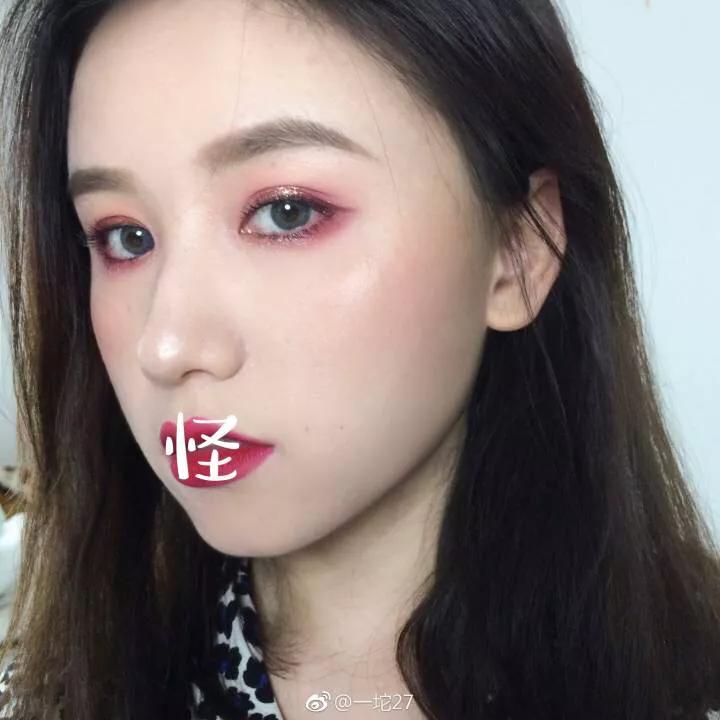 秋冬可爱酒红妆容,秋冬温柔妆容方圆脸