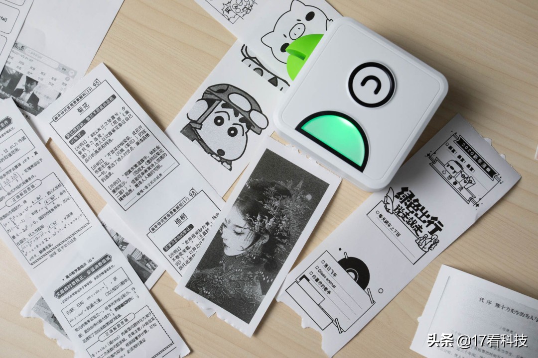 机身手掌大小，高精度打印头，图像清晰能保存22年，滑动开盖换纸