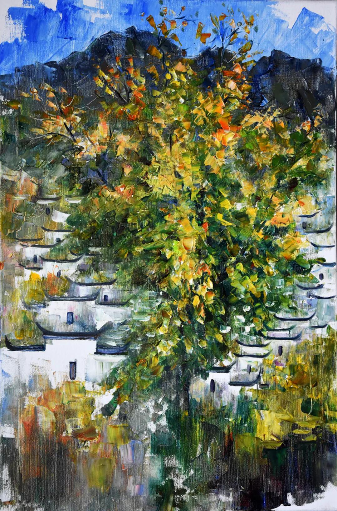 别人都在学校教学，他却身背油画箱带领学生到自然里写生