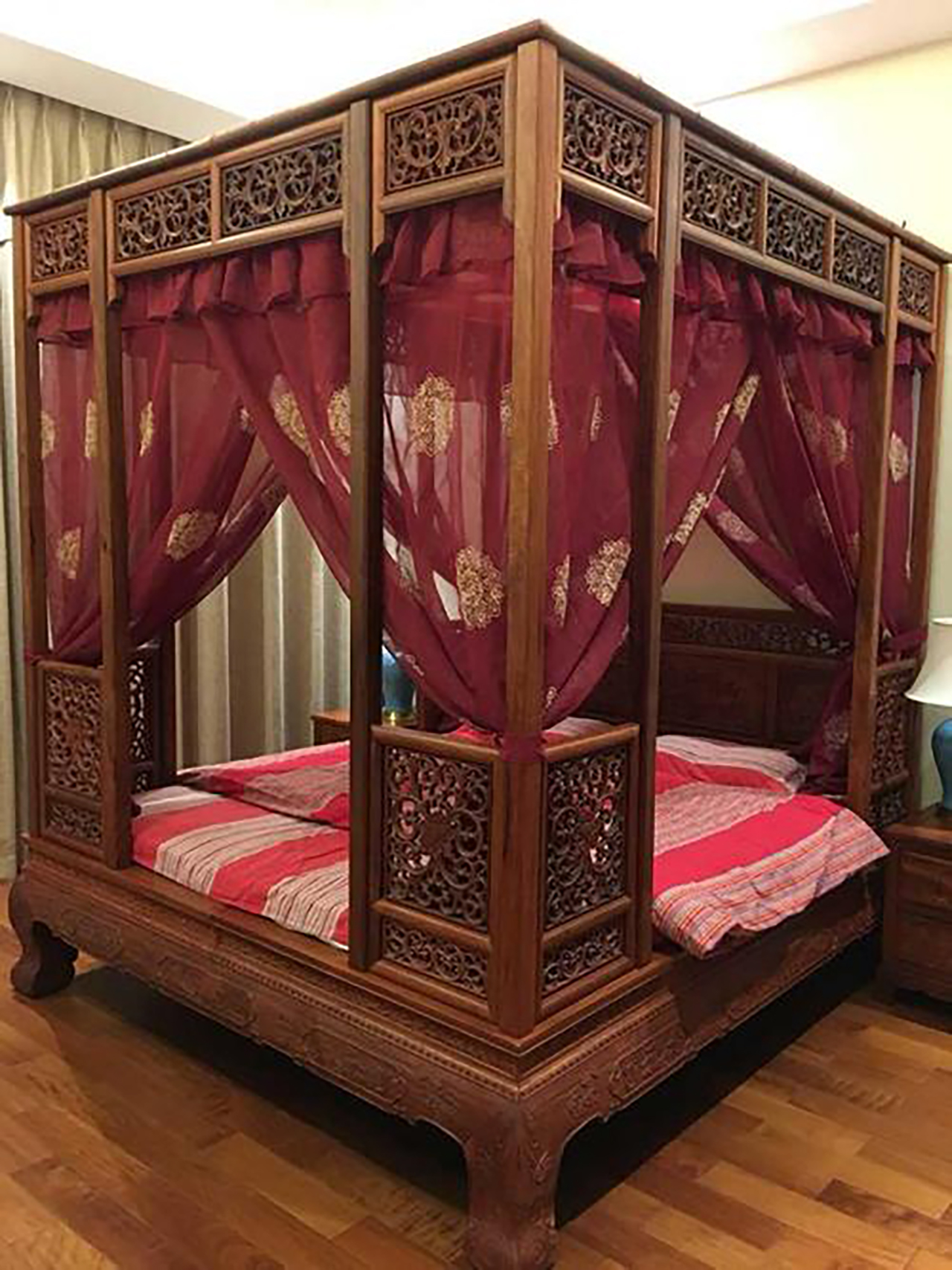 床幔怎么布置好看,床品怎么搭配窗帘