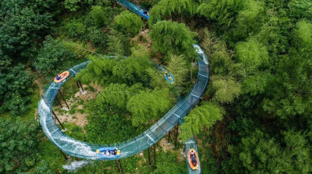 杭州旅游玻璃栈道漂流,杭州山清水秀大峡谷