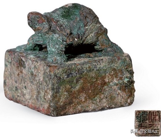 汉代玺印蛇钮,汉代青铜印玺