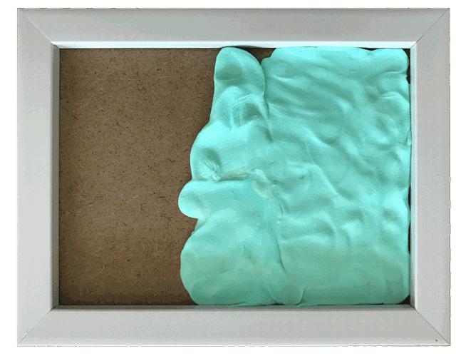 儿童diy超级粘土相框画,儿童手工珍珠粘土立体画