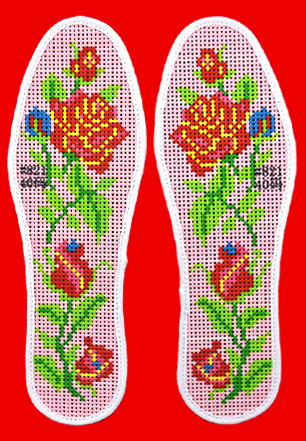 爱家人爱生活手工绣花鞋垫,绣花鞋垫文化传承