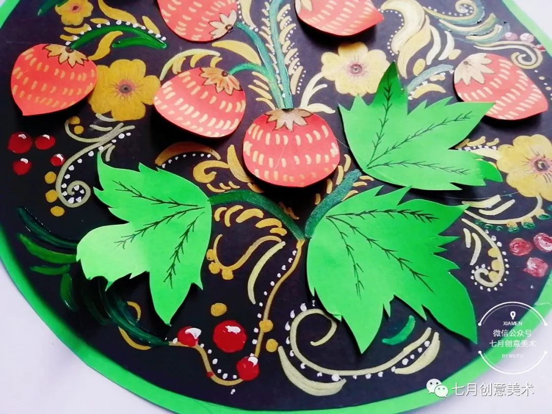 绘画教程草莓熊,创意画草莓教程