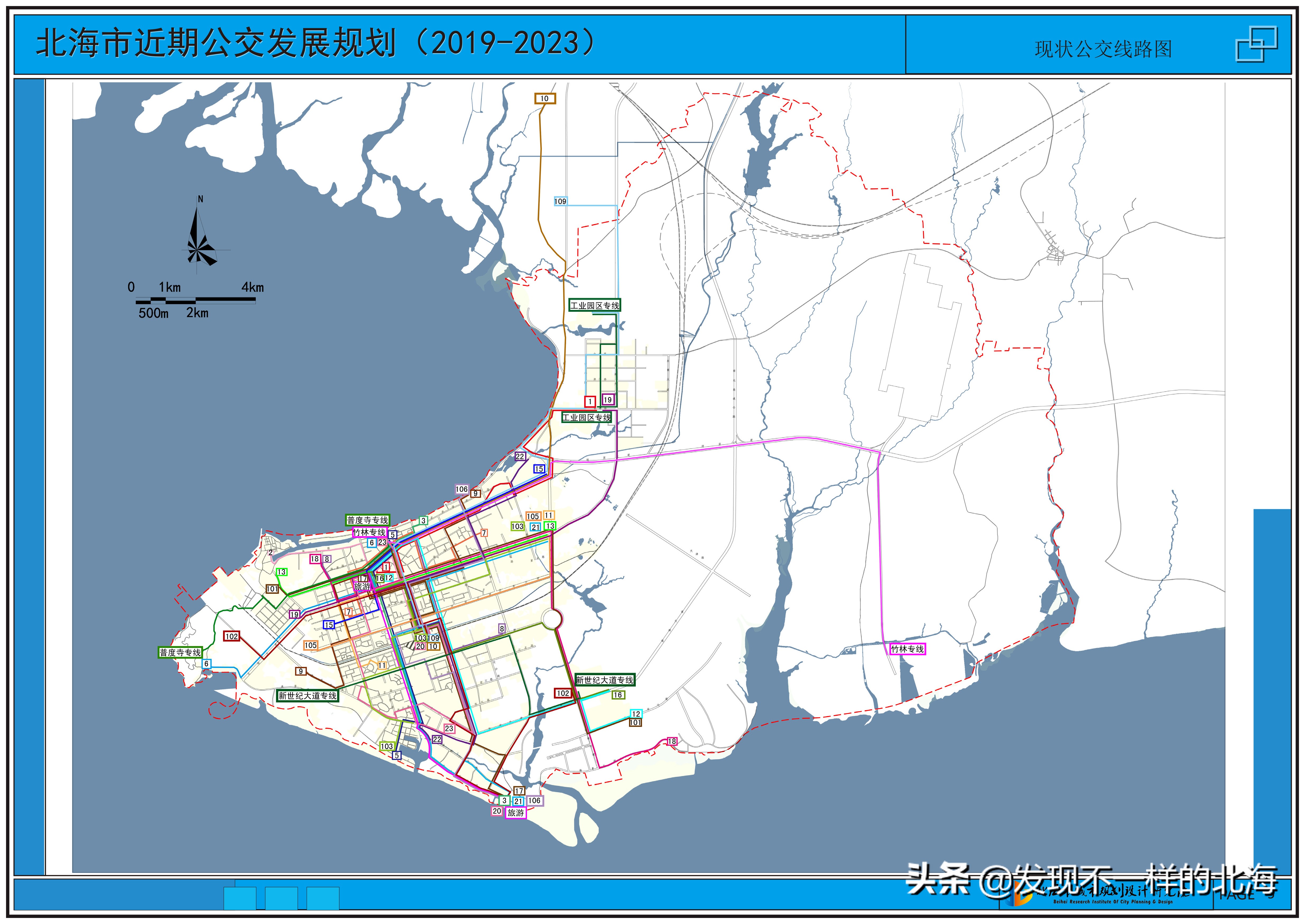 2022年北海公交线路一览表,北海202公交线路图