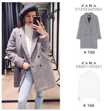 zara美到犯规的早春新款穿搭,zara穿搭黑色小香风