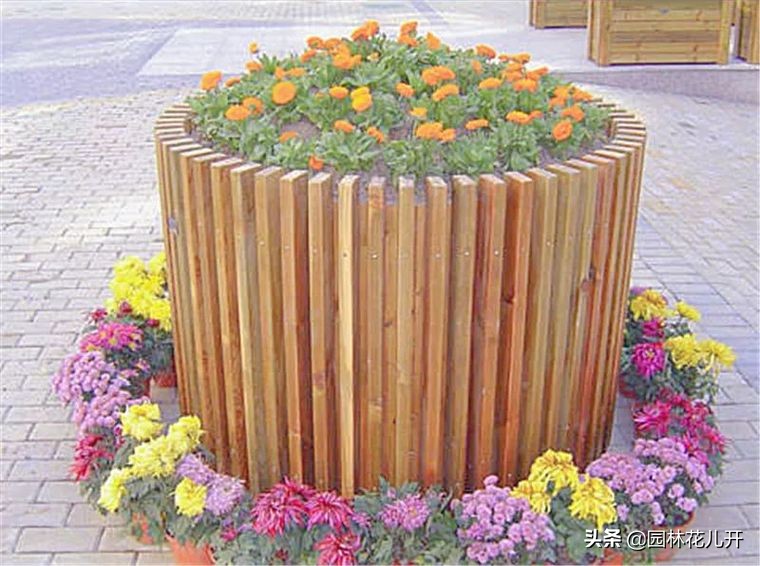 阳台花箱景观设计,景观花架花箱设计