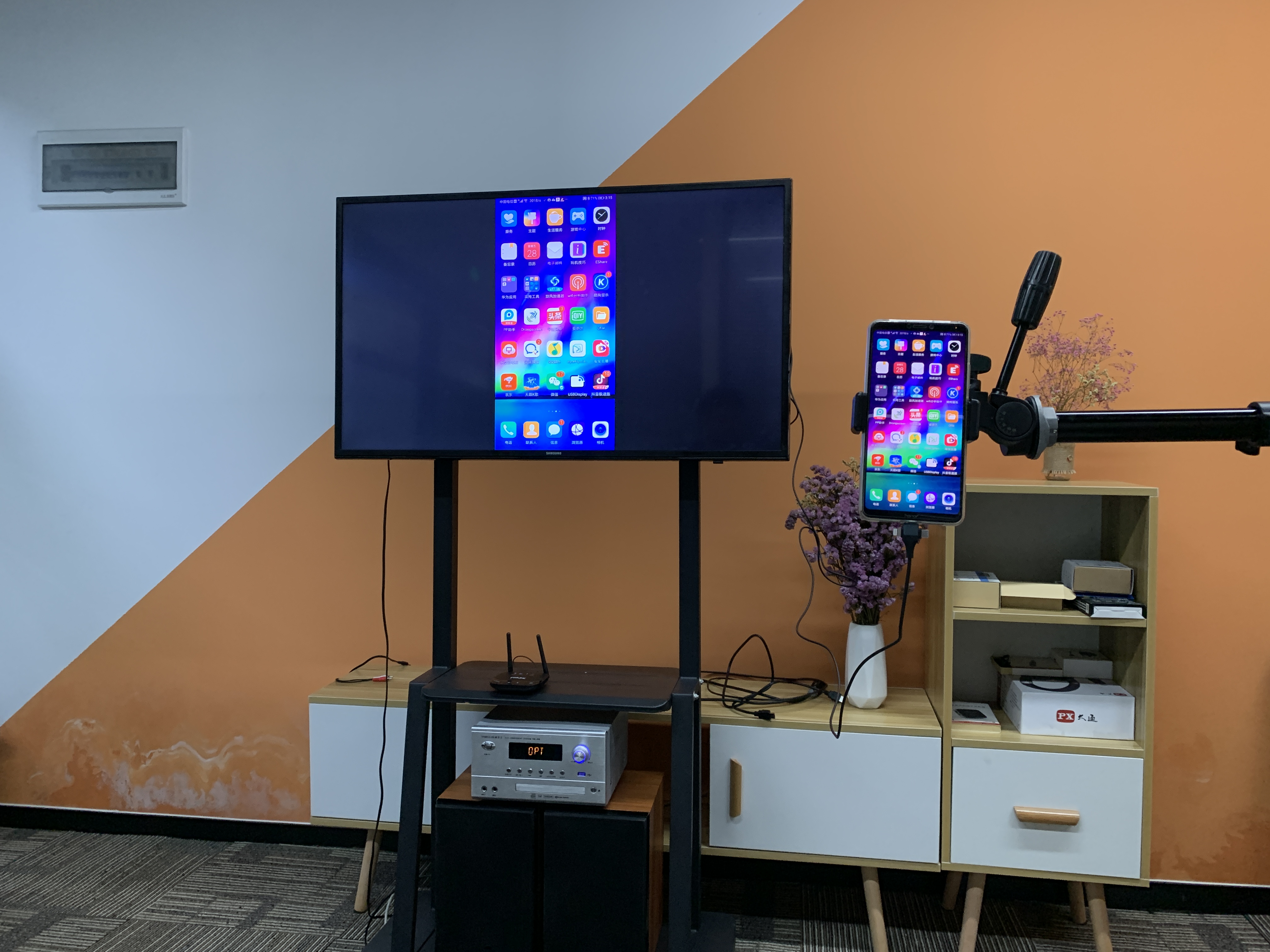 用5.0蓝牙接收器,复活老功放音响,连接电视不充会员无限K歌