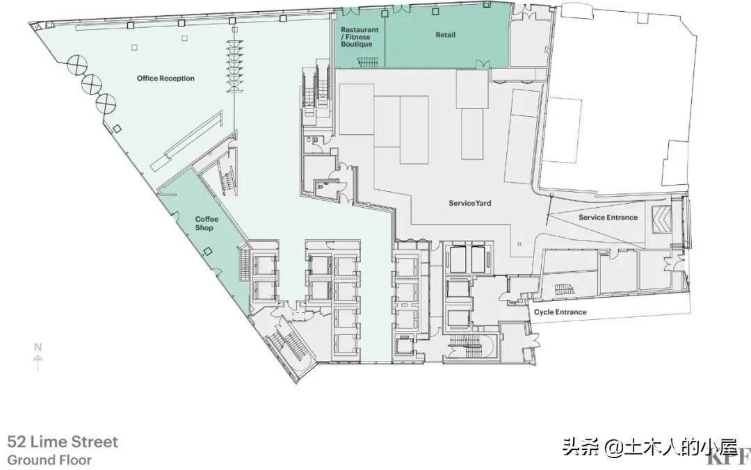 摩天办公大楼内部,190米大厦