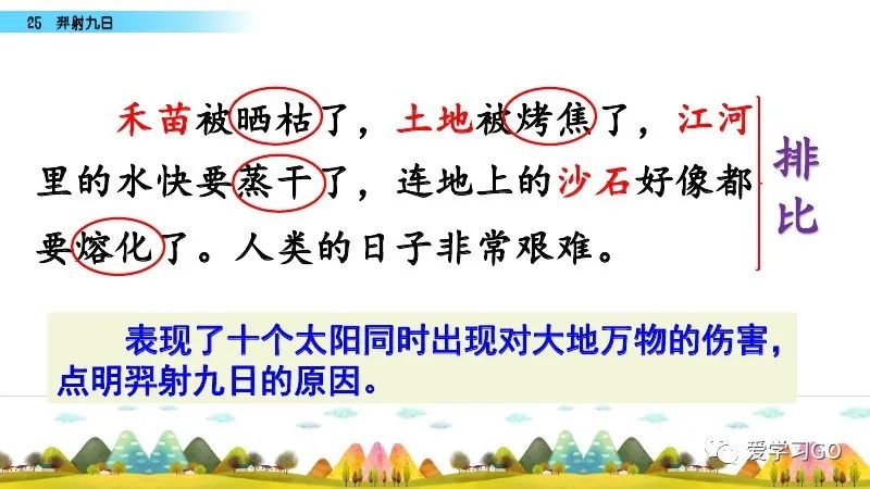 部编版二年级下册第25课《羿射九日》知识点+图文讲解