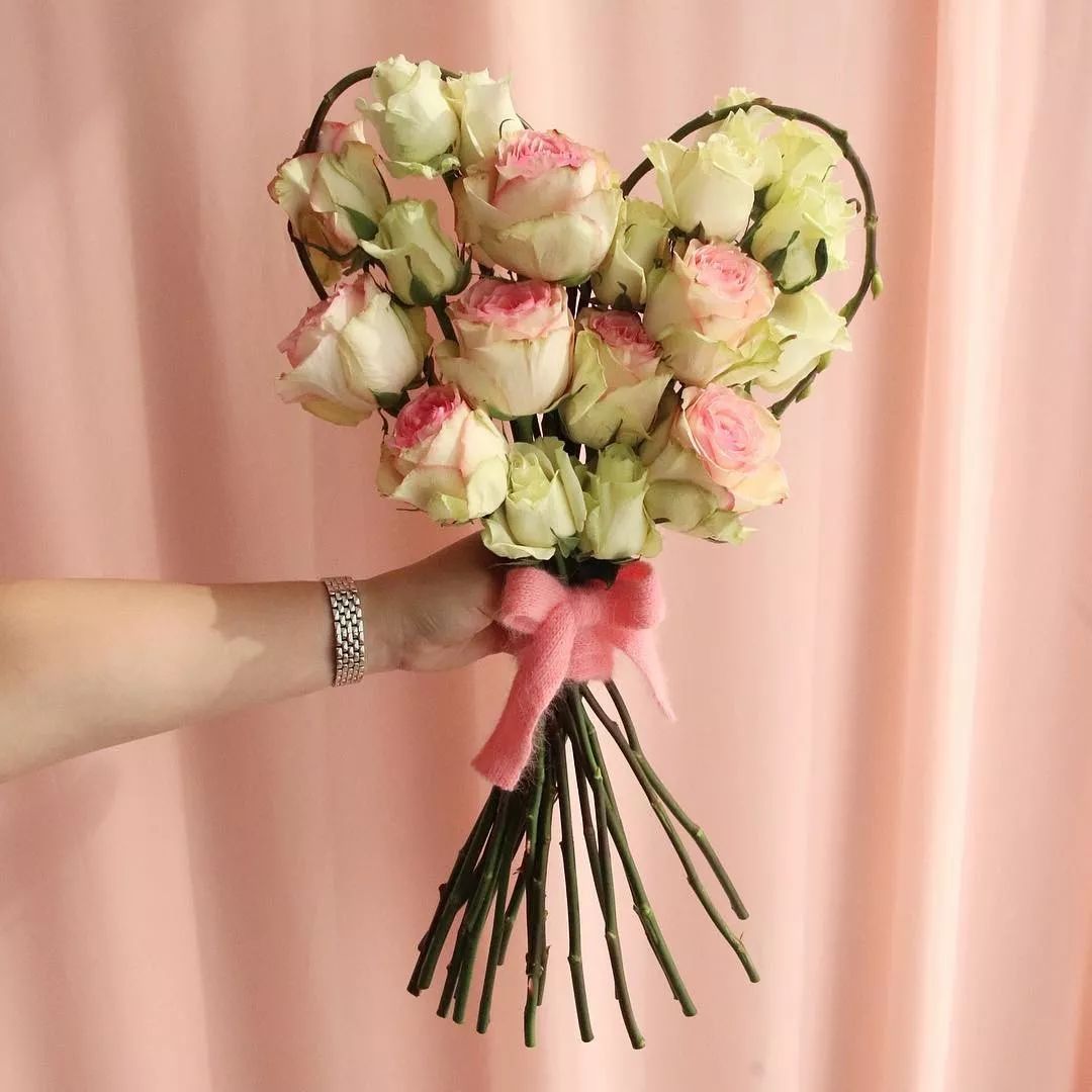 表白神器｜心形花束图片集锦（含教程）