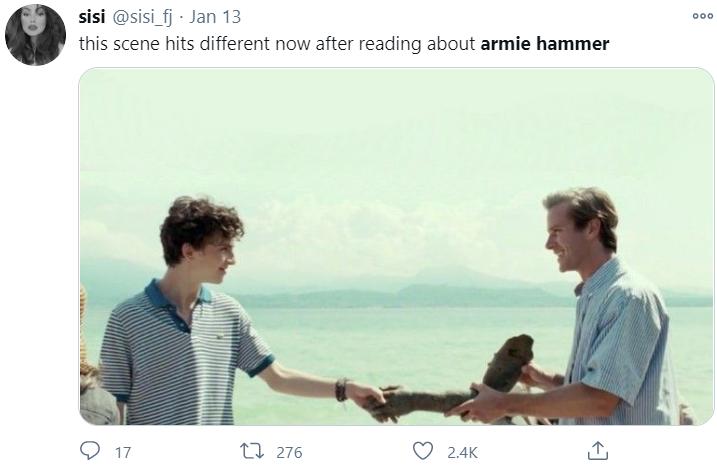 请以你的名字呼唤我男主事件,请以你的名字呼唤我男主食人族