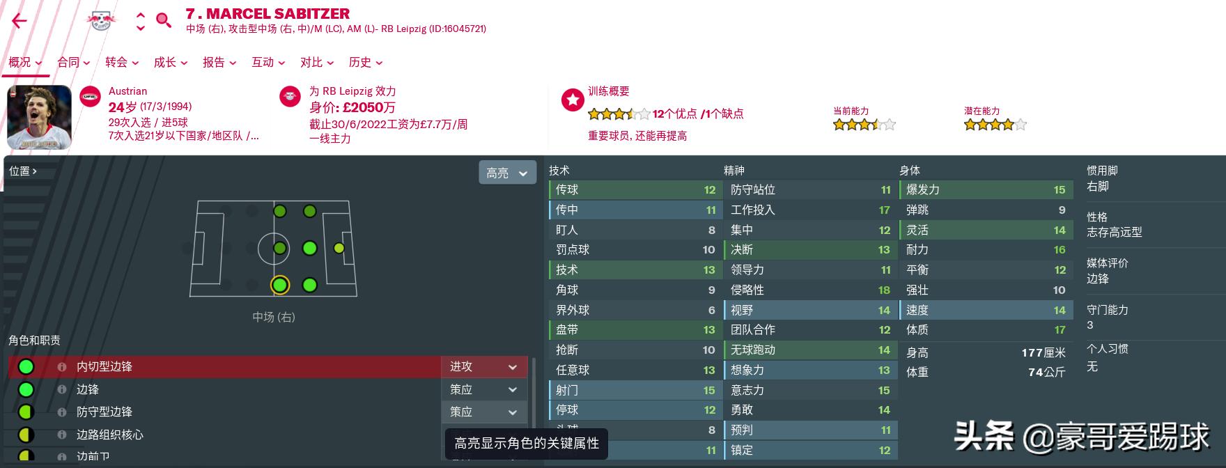 fm2019足球经理苹果手机版,fm足球经理球员数据解读