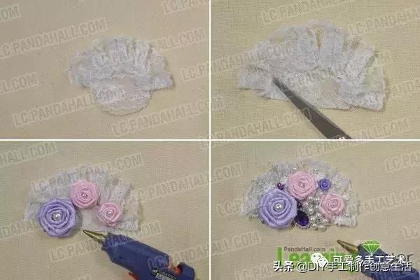 丝带做花带,做花带的教程