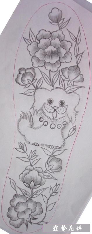 刺绣鞋垫花样各种图案,鞋垫美术花样图案大全