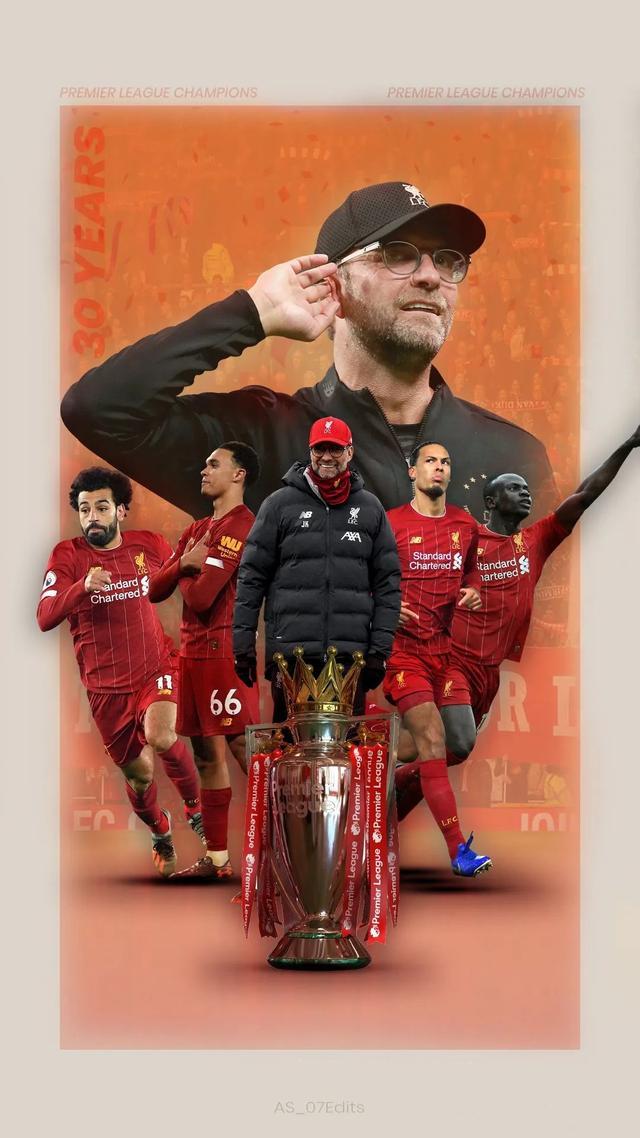 利物浦夺冠海报,利物浦英超夺冠壁纸