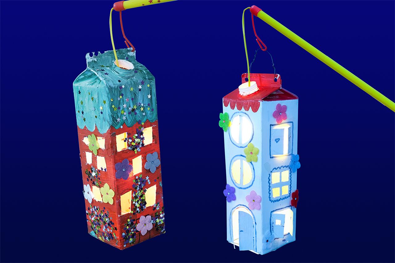 简单又好看的灯笼幼儿园,幼儿园中秋创意灯笼手工发光