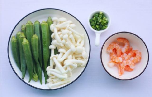 秋葵酿虾仁味型,秋葵炒虾仁做法