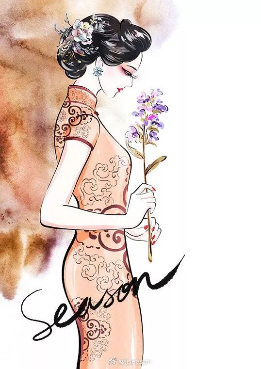 精美水墨插画,那些浪漫的水墨画插画