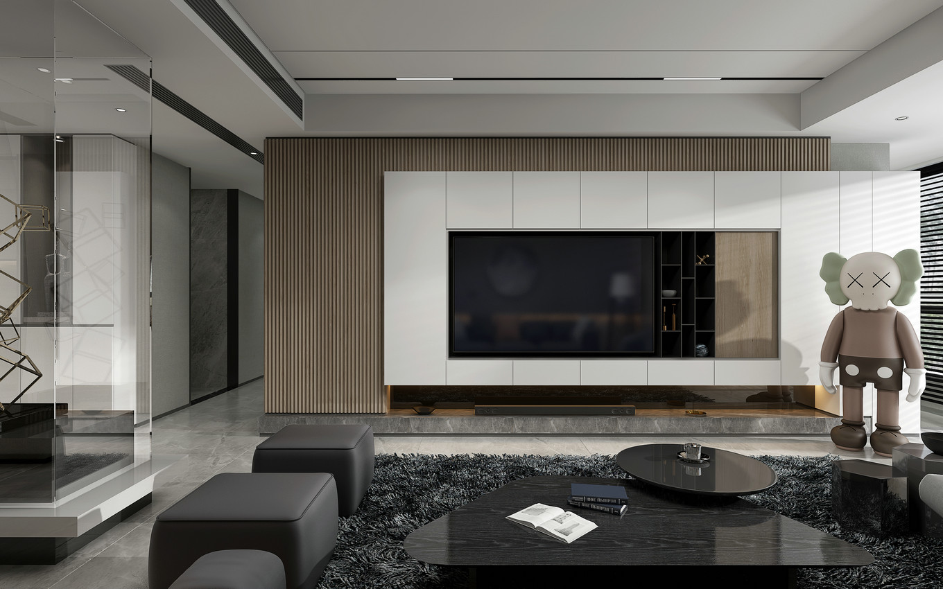 3dmax平面模型设计图,3dmax室内设计效果图带cad施工图