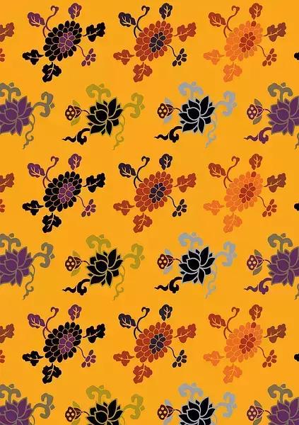 庄重华美的中国古典纹样,东方纹样图植物