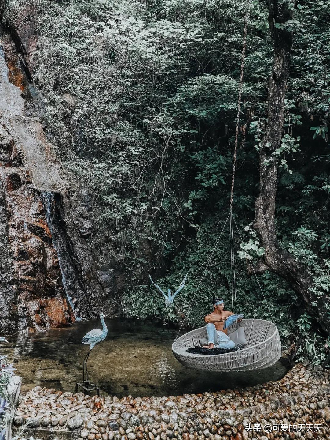 郴州莽山森林温泉图片高清,郴州莽山网红无边温泉