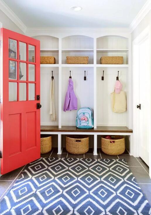 入户门厅造型设计,入户只能做一扇门的鞋柜怎么设计