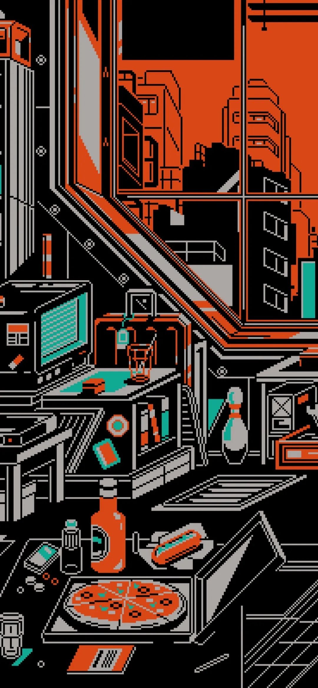 壁纸插画像素风,壁纸推荐像素风和插画风